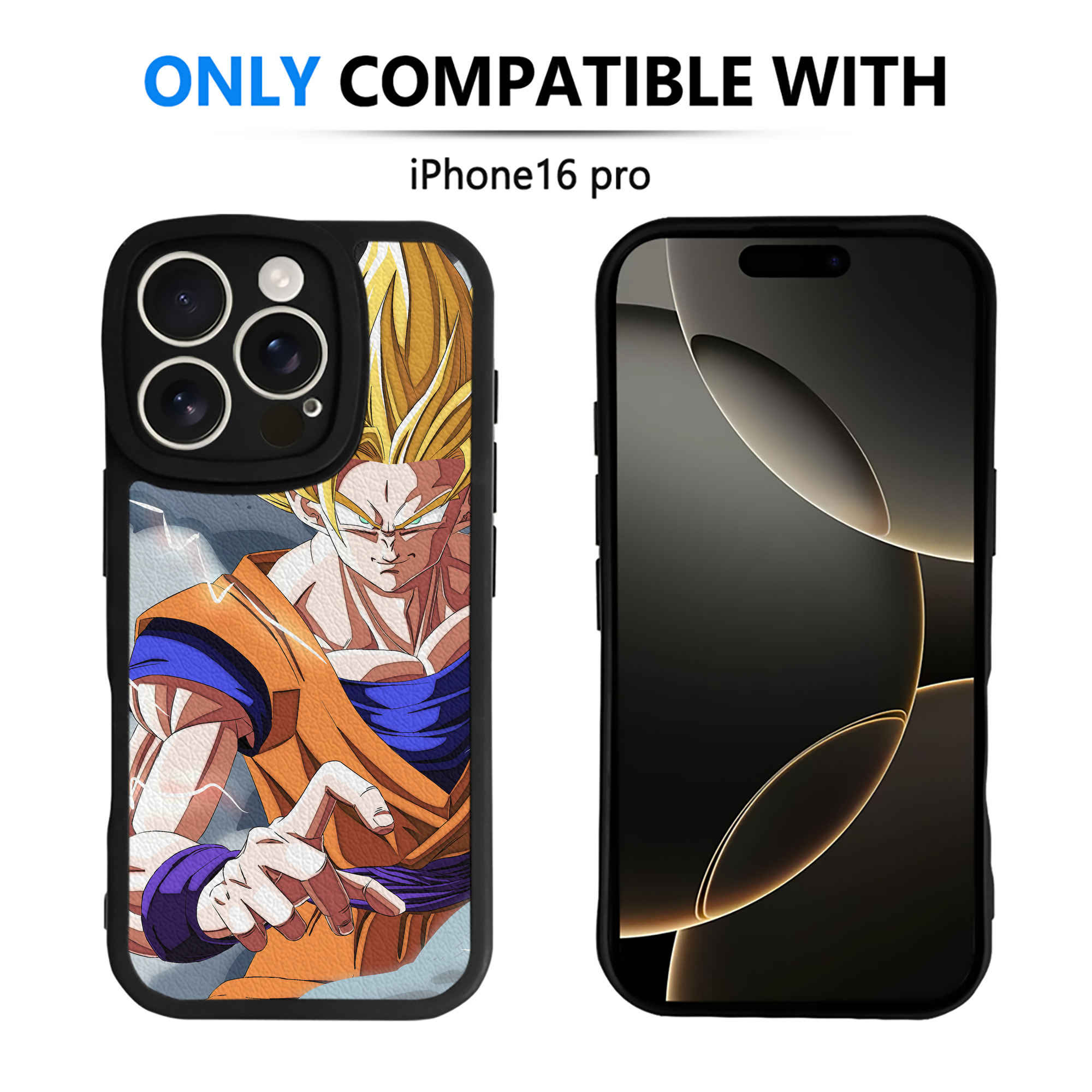 （画像用） ドラゴンボール DRAGON BALL 【iPhone 16シリーズ対応】シリコンスマホケース（レザー調） 材質：シリコン